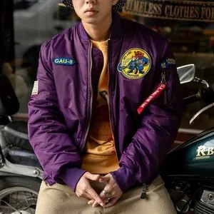 MADE ＩＮ　U.S.A フライトジャンパー Shaka Wear Men's Flight Jackets – Casual MA-1 Bomber Coat