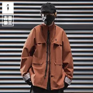 Amazon.com: Solid Stand Collar Woolen Cropped Jacket for