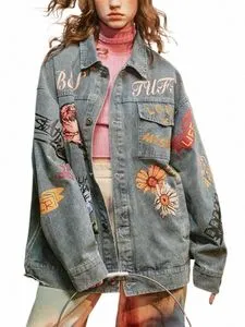 ジャケット・アウター Tostalgic floral denim jacket ジャケット・アウター Tostalgic floral denim jacket