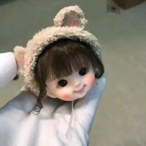 DHgate.com:OB11 Doll Head - Detachable Wig, Cute Makeup Face