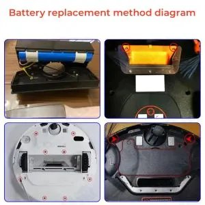 Batterie Robot Aspirateur Batería De 3200mAh Para CECOTEC CONGA 3090 3091 3092 1690 1890 2090 Robot Aspirador, Accorios Batterie BAKUUM Compatible Conga Série 3090