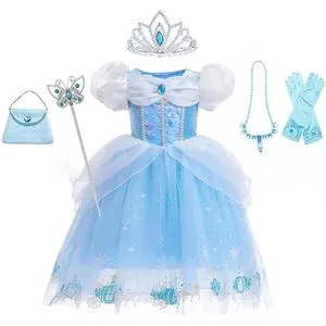 strapless open back dress Princess Dress Up Set for 3-6 Girls main image 0
