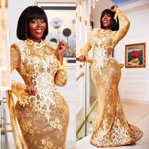 gold lace top dress Dresses: Lace, Long & Party Styles Guide global-sleeve_length-Long Sleeve