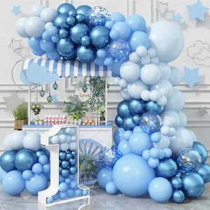Amscan Latexballons "It's A Boy", 6 Stück Blau, Ca. 28 Cm – Perfekt Für Babyparty, Taufe & Deko – Mit Helium Oder Luft Befüllbar