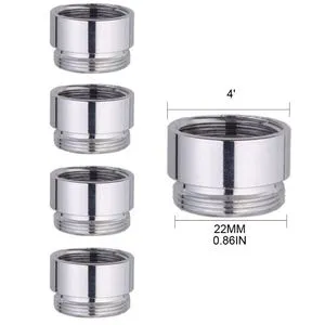 Brass Faucet Aerator Adapter - 18mm To 22mm NPT Thread, Male To Male Connector - View #12