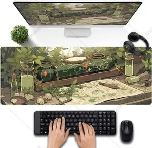 Large Gaming Mouse Map Pad With Nonslip Base, Extended Size, Thick, Waterproof
