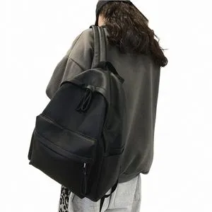 PU Leather Travel Backpack | Stylish School Bag for Women