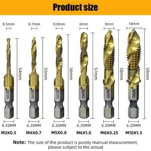 Drillforce 10Pcs 7/64 Titanium Drill Bits Set Hss Metal Woodworking Drill Bit