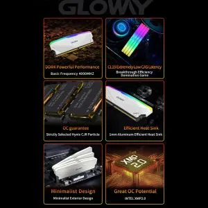 Gloway Memoria RAM RGB DDR4 8GB 16GB 3200MHz 3600MHz Kit 8GBx2