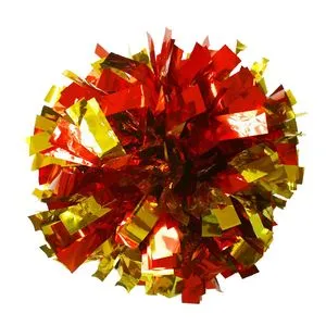 12 Pièces Pompons Cheerleader Métalliques Avec Poignée - Pompons De Pom-Pom Girl Multicolores Pour Spectacles Et Sports