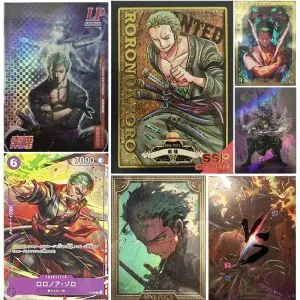 ONE PIECE Roronoa Zoro OPCG Mosaic Bronze Metal Card Two