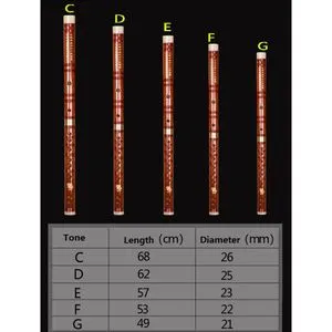 Flûte En Bambou Dizi Traditionnelle Dry Bitter - Ensemble Pour Débutants
