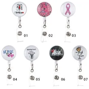 Henoyso Nurse Badge Reel & Keychain Set - 60 Pcs Medical ID Holder | Cute RN Gift Accessories - View #3