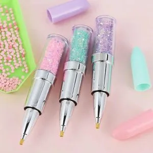 Nieuwe Rotary Automatic Boor Pen Diamond Schilderen Punt Boor Pen Met Was Tool0219
