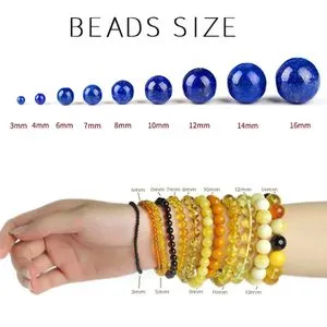 Malahill Natural Guatemala Jade Beads - 10mm Loose Stone Beads For Jewelry Making With Stretch Cord - View #3