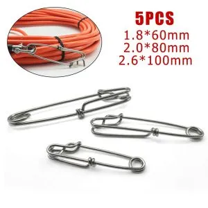 Tuna Clips Stainless Steel Longline Fishing Snap Swivel Floatline/ 400LB-1100LB E Quick Release Lite Hanger - Foto 8