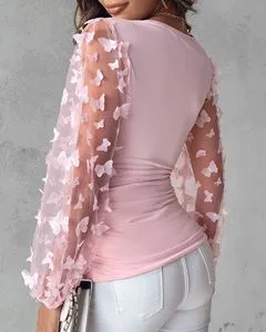 regleam  SHEER BLOUSE WITH INNER ベージュ regleam SHEER BLOUSE WITH INNER ベージュ