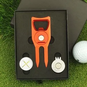 DHgate.com:Golf Metal Hat Clip Marker with Green Fork Divot