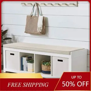 4 cube organizer storage bench discount