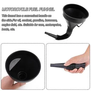 Foldable Car Refueling Funnel: Anti Splash, Removable, Plastic ...