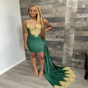 short green and gold dress Green Gold Short Dress
