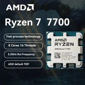 AMD Ryzen 7 7700 8-Core 5.3GHz Processor w/ Wraith Prism Cooler