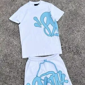 Syna World T-Shirt & Shorts Logo Set - Black / Grey