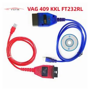 AMHTDOL VAG KKL 409 Fiat ECU Scan OBD2 kabel,diagnostische software voor VAG  COM 409 FIATECUSCAN interface 2 in 1 scanner met 4 wegschakelaar,geschikt voor VW,Audi,Fiat,Alfa en Lancia voertuigen
