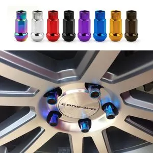 Muteki SR48 Open End Lug Nuts – M12x1.5, 50BV30 Steel, Green/Blue Chrome Acorn (Set)