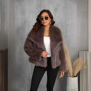 ムートン・ファーコート MOLLIOLLI SUNNY Bulky Crop Fur Jacket Black MW5WJK12XBK MOLLIOLLI(モリオリ) ムートン・ファーコート(レディース
