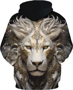 【Golden Concept】Hoodie - White 3D Print 海外限定 Hoodie - 3D Print – LUX AT LAST