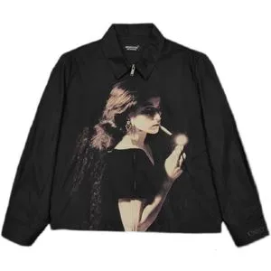 Mens Undercover Cindy Sherman Printed Zip Up Jacket From Picus