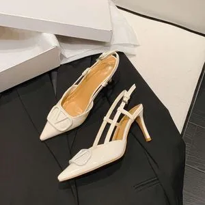 [OPEN YY_TheOpen Product] BUCKLE POINTY HEELS ☆送料込☆ Gray Buckle Pointy Heels by OPEN YY on Sale