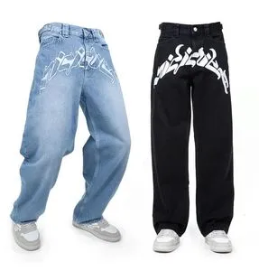 パンツ 90s bboy baggy denim 38x32 Hiphop Rare Design Vintage Hip Hop Thriller Baggy Jeans 1990s - Etsy
