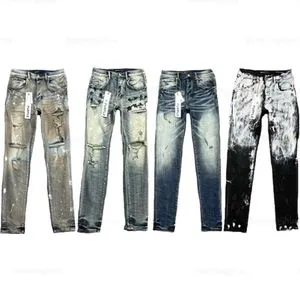 Purple Brand Fashion Mens Jeans Designer Style Denim Pants
