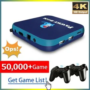 Pawky Box Retro WiFi Mini TV Console For Kids - 50,000+ Games, 256GB, 4K HDMI