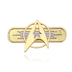 Starfleet Emblem Brooch Pin - Premium Zinc Alloy Metal, Medium Size For Star Trek Fans & Cosplay