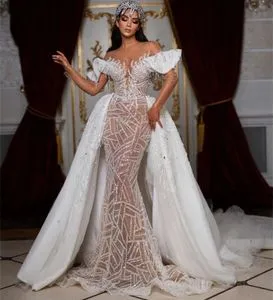 Elegant Wedding Wedding Ballroom Dresses Sequined Lace Mermaid Wedding  Dress With Illusion Beading Elegant Bridal Gown, Custom Made Or Length,  Vestido De Novia From Missboutique,