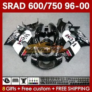 West Black ABS Body Kit Compression Mold Fairing From Charles