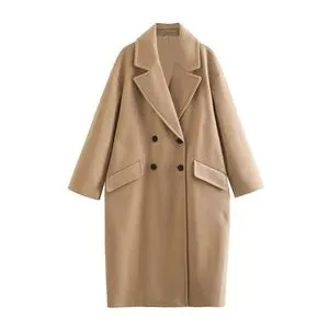 Elegant Womens Trench Coat - Autumn Winter Mid-Length