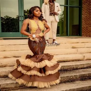 brown prom dress black girl New Girls Tiered Bottom... From Bridalstore, $139.03 Color:Misty Pink-Sandstone