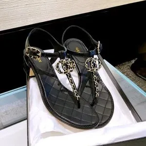 【CHANEL】Thongs Kid Suede & Imitation Pearls Thongs - Kid suede & imitation pearls, grey — Fashion | CHANEL