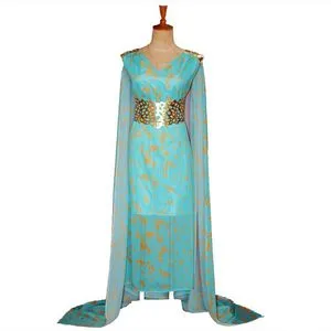 daenerys blue and gold dress Blue Daenerys Qarth Dress from Game of Thrones  MJcostume