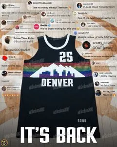 nuggets rainbow jersey black