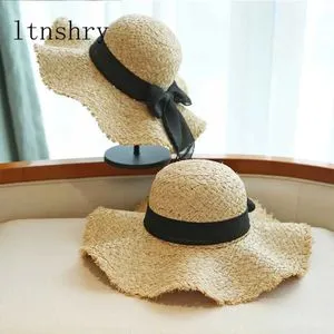 Wen Raffia Straw Hats High Quality Wide Brim Boater... From  display picture 2