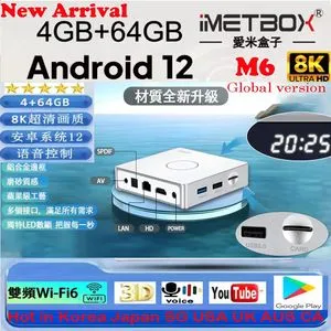 2025 Smart TV Box: IMETBOX M6 - 8K UHD, 64GB, Voice Control, WiFi