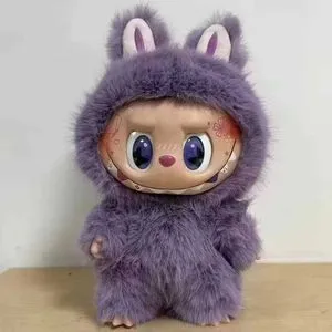 Zimomo Labubu 38cm DIY Vinyl Doll Model Creative Changeable Figure