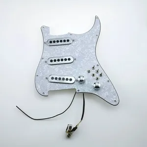 Guitar Pickups Brian May Pickguard Chrome White Pearl