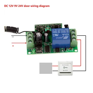 Freeshipping 3000m Wide Range DC 9V 12V 24V 1 CH 1CH RF Wireless Remote Control Switch System 6CH Transmitter + Receiver 315 / 433 MHz