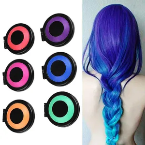 6 Colors Temporary Hair Chalk Dye Powder With Salon Hair Mascara Crayons DIY Hair Care & Styling